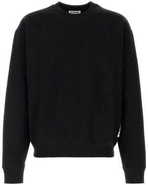 Jil Sander Crew Neck Sweatshirt - Black