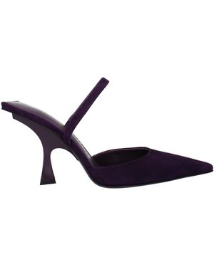 The Attico Die Penthouse Sandalen Ester Frau Wildleder lila/Amaranto - Blau