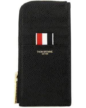 Thom Browne Leather Coin Purse - Black