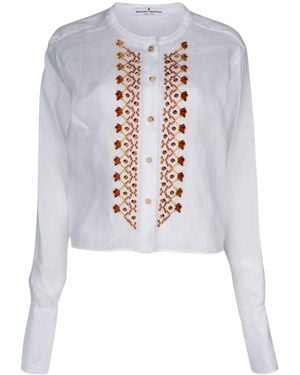 Ermanno Scervino Regular Embroidered Shirt - White