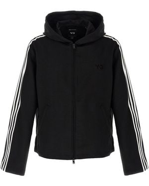 Y-3 3-Stripes' Hoodie - Schwarz