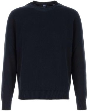 Fedeli Cotton Jumper - Blue