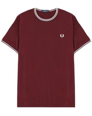 Fred Perry T-Shirt With Logo - Red