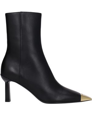 Ferragamo Frauen 's Lederstiefel Amelia Black - Schwarz