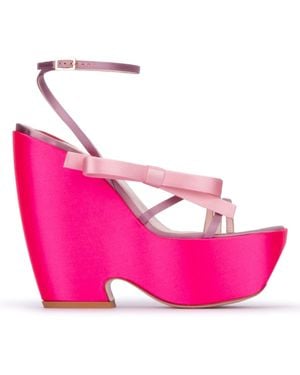 Roger Vivier Choc Bow Heels - Pink