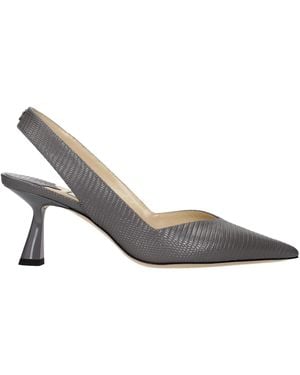 Jimmy Choo Sandals Liya Leather/ Storm - Gray