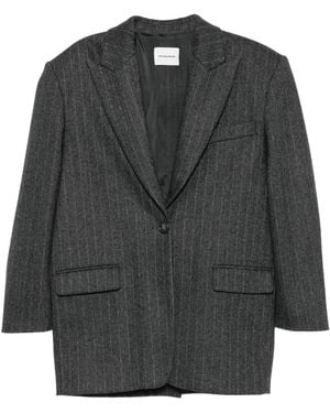 ANDAMANE Teresa Maxi Blazer - Gray
