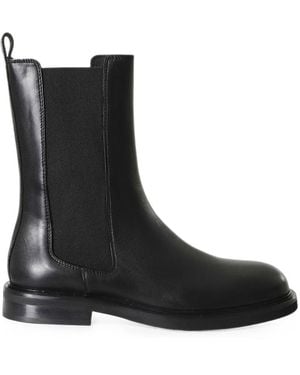 Poeve Ivy Leather Boots - Black