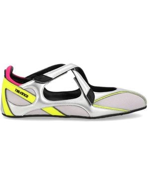 The Attico 'Floor 01' Ballerina Flat - Metallic