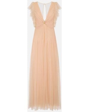 Elisabetta Franchi Carpet Dress - Natural