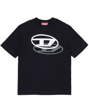 DIESEL T Shirt With Logo - Blue