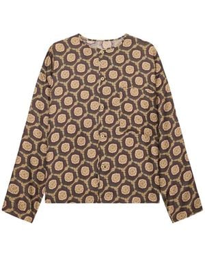 Emporio Armani Printed Short Jacket - Natural
