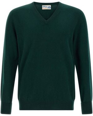 Ballantyne V-Neck Sweater Sweaters And Cardigans - Green