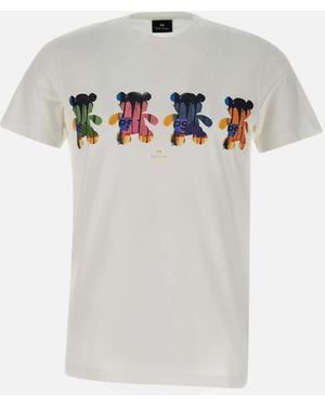 Paul Smith Teddy Bear Print T Shirt - White