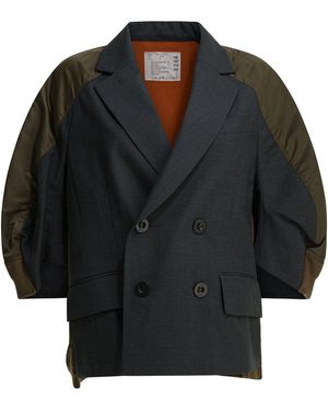 Sacai X Suiting Jackets And Coats - Black