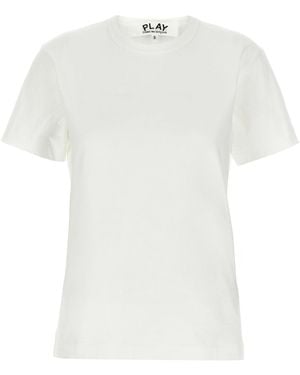 COMME DES GARÇONS PLAY Comme Des Garçons Speelt 'heart Patch' T -shirt - Wit