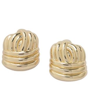 Self-Portrait Knot Earrings - Metallic