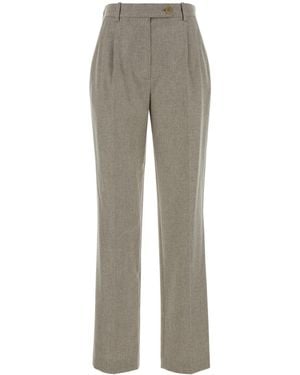 The Row Light Pebble Tailored Pant - Grey