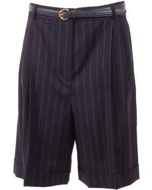 Max Mara Pantalone Corto Ere - Azul