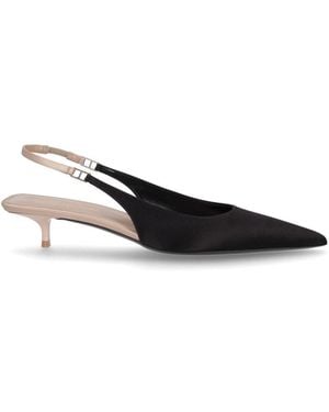 Saint Laurent 30 Mm Cherish Slingback-pompen - Wit