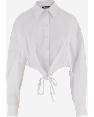 Just Cavalli Camisa de algodón - Blanco