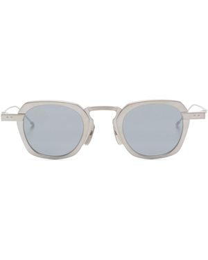 Thom Browne Occhiali Da Sole Con Montatura Quadrata - Bianco