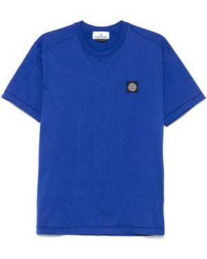 Stone Island T Shirts En Polos Blue - Blauw