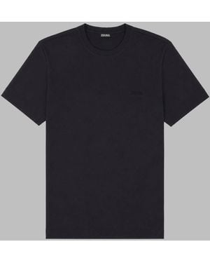 ZEGNA T Shirt Con Logo - Black
