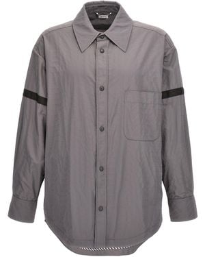 Thom Browne 'Snap Front' Overshirt - Grau