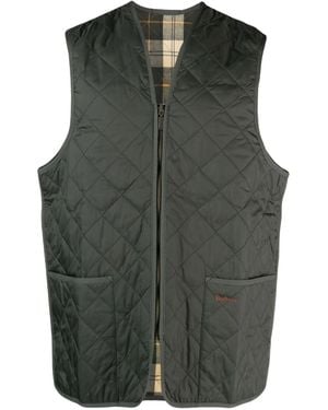 Barbour Quilted Waistcoat/Zip - Green