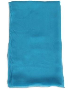 Alberta Ferretti Silk Foulard Mini Scarf - Blue