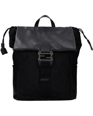Fendi Backpacks And Pouches Fabric - Black