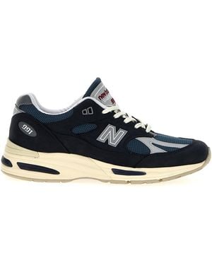 New Balance 'made In Uk 991 V2' Sneakers - Blauw