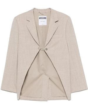 Moschino Wool Jacket - Natural
