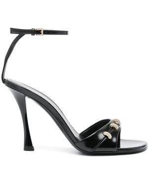 Givenchy Stitch Leather Sandals - Black