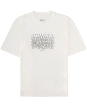 Maison Margiela T-Shirt Con Stampa - White