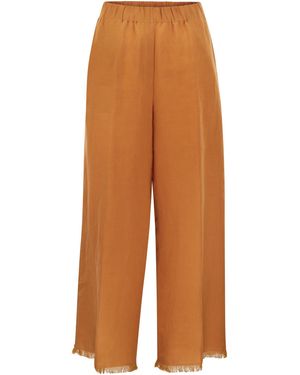 Antonelli Ryan Loose Linen Pants - Orange