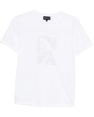 Emporio Armani Logo Cotton T-Shirt - White