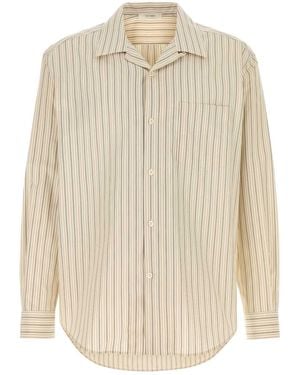 The Row Embroidered Poplin Vanja Shirt - Natural