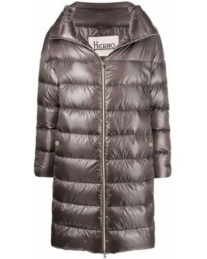 Herno Matilde Midi Down Jacket - Grey