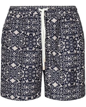 Eleventy Beach Boxer With Pockets - White