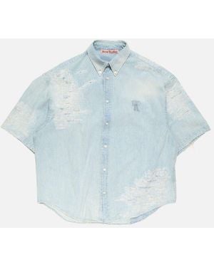 Acne Studios Fn Mn Shir000978 Shirts - Blue