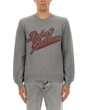 Dolce & Gabbana Crew Neck Sweatshirt - Grey