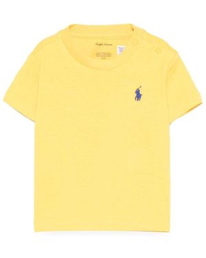 Polo Ralph Lauren T Shirt With Logo - Yellow