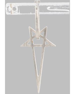 Rick Owens Earring Pentagram Earrings - White