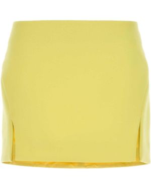 Givenchy Stretch Crepe Mini Skirt - Yellow