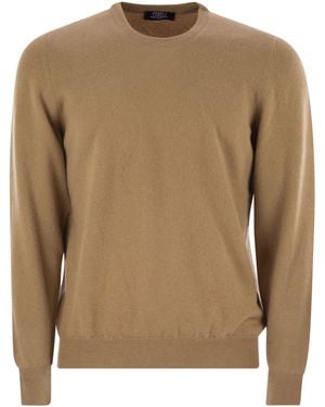 Fedeli Argentina Baby Cashmere Crew Neck Sweater - Braun