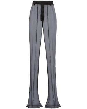 Prada Ausgestellte Organza-Hose - Blau