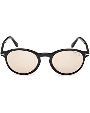 Tom Ford Sonnenbrille Ft1331 01 E Prescott Glänzend Schwarz/Braun Herrens Photochrom