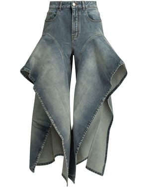 Alaïa Vaqueros anchos - Azul